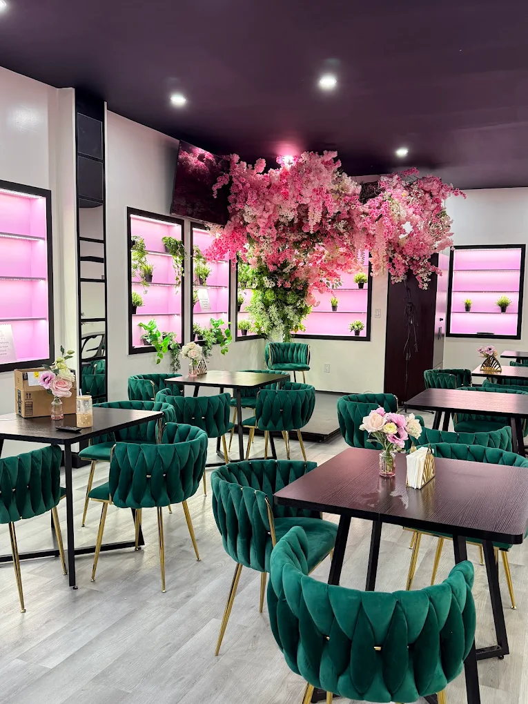 The Café Mia cherry blossom room